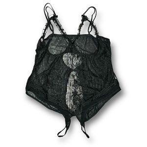 New Women’s Open Lace Crotchless Teddy Nightie Lingerie